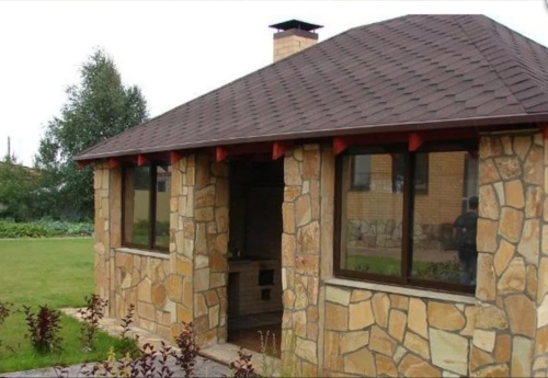 Плитняк златолит жёлтый золотистый для фасада 1,5-3см купить в Череповце