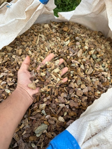 Златолит персиковый декоративная каменная крошка купить в Череповце