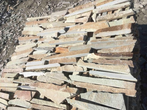 Горбушка златолит золотистый для облицовки купить в Череповце